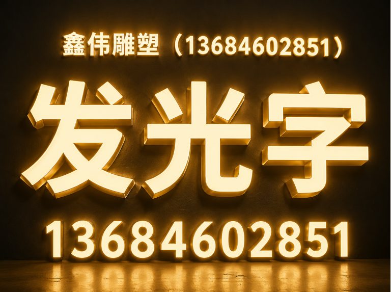 依兰县发光字展示图